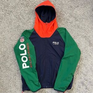 🔴Polo Ralph Lauren Jacket Size Medium 1967 Green Navy Blue Orange WuTang